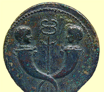 005. Piece de bronze de Tibere pour son fils Drusus (22 p.C.).jpg